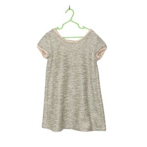 Splendid Girls Metallic Tweed Short Sleeve Mini Dress 6X